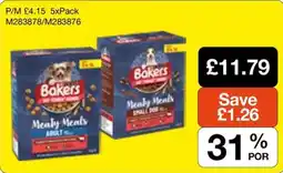 Booker Wholesale Bakers meaty meals adult offer