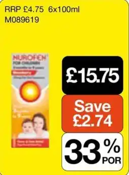 Booker Wholesale Nurofen for children offer