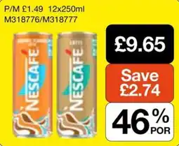 Booker Wholesale Nescafe light offer