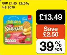 Booker Wholesale Dairdea fruit snackers offer