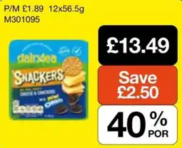 Booker Wholesale Dairdea snackers offer