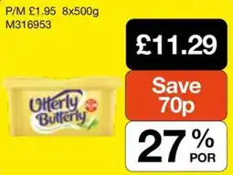Booker Wholesale Utterly Butterly offer