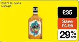 Booker Wholesale Lambs spiced rum offer