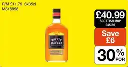 Booker Wholesale Whyte Mackay offer