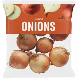 Iceland Iceland Onions 1kg offer