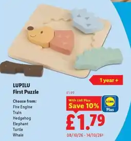 Lidl Lupilu First Puzzle offer