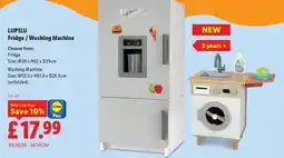 Lidl Lupilu fridge / washing machine offer