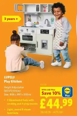 Lidl Lupilu Play Kitchen offer