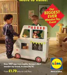 Lidl Our Biggest Ever Wooden Toy Event offer