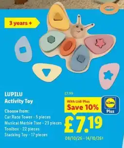 Lidl Lupilu Activity Toy offer
