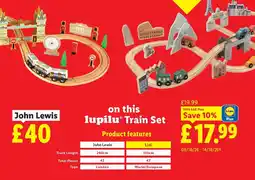 Lidl Lupilu train set offer