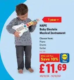 Lidl Hape baby einstein musical instrument offer