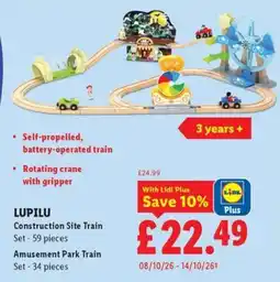Lidl Lupilu Construction Site Train offer