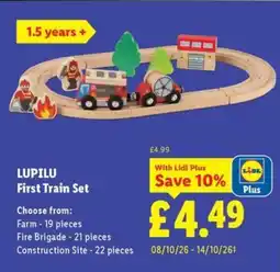 Lidl Lupilu First Train Set offer