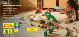 Lidl Lupilu Farm / Dinosaur Train Set offer