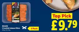 Lidl DELUXE 5 Scottish Salmon Fillets offer