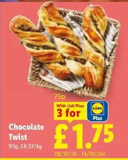 Lidl Chocolate Twist offer