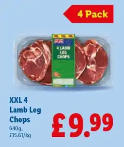 Lidl XXL 4 Lamb Leg Chops offer