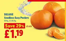 Lidl Deluxe Seedless Easy Peelers offer