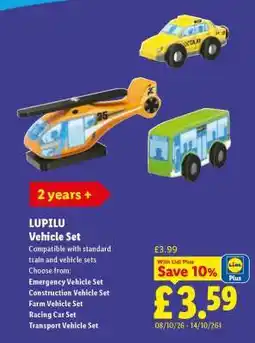Lidl Lupilu Vehicle Set offer