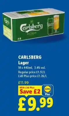 Lidl Carlsberg Lager offer