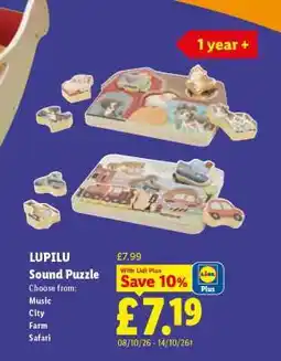 Lidl LUPILU Sound Puzzle offer