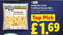 Lidl ALPENFEST STYLE Traditional German Sides offer