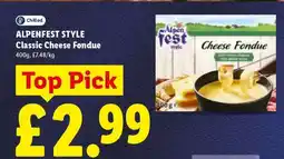 Lidl ALPENFEST STYLE Classic Cheese Fondue offer