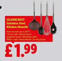 Lidl SILVERCREST Stainless Steel Kitchen Utensils offer