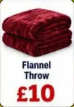 TJ Hughes Flannel Throw offer