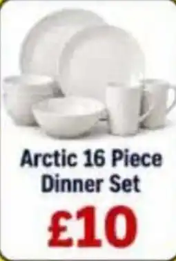 TJ Hughes Arctic 16 piece dinner set offer