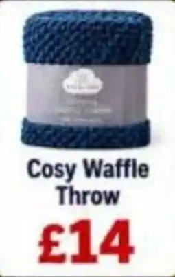 TJ Hughes Cosy Waffle Throw offer