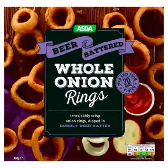 Asda ASDA Beer Battered Whole Onion Rings offer