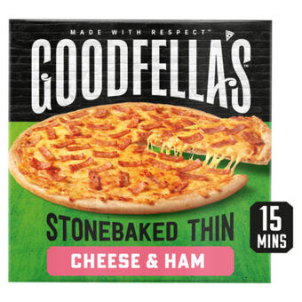 Asda Goodfella's Stonebaked Thin Cheese & Ham Pizza offer