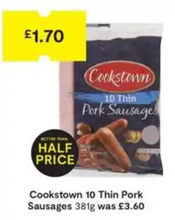 SuperValu Cookstown 10 Thin Pork Sausages offer