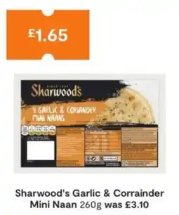SuperValu Sharwood's garlic & corrainder mini naan offer