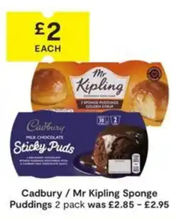 SuperValu Cadbury / Mr Kipling sponge puddings offer