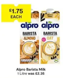 SuperValu Alpro barista milk offer