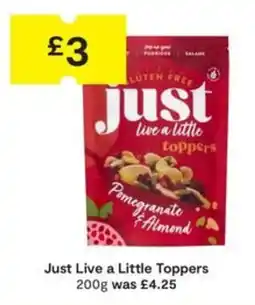 SuperValu Just Live a Little Toppers offer