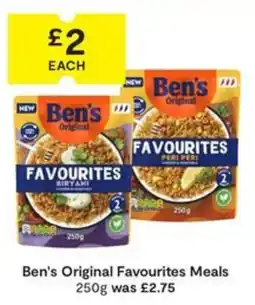 SuperValu Ben's Original Favourites Meals offer