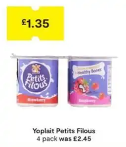 SuperValu Yoplait petits filous offer