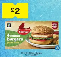 SuperValu Birds Eye chicken burgers offer