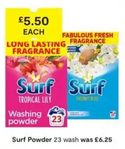 SuperValu Surf washing powder offer