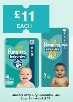 SuperValu Pampers baby-dry essentials pack offer