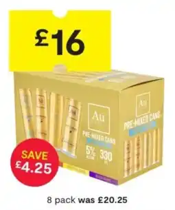 SuperValu Au pre-mixed cans offer