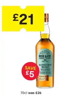 SuperValu Roe & Co Blended Irish Whiskey offer