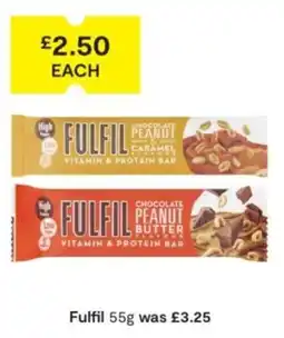 SuperValu Fulfil vitamin & protein bar offer