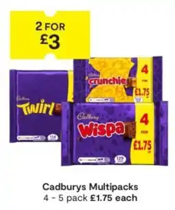 SuperValu Cadbury's multipacks offer
