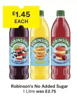 SuperValu Robinson's no added sugar offer