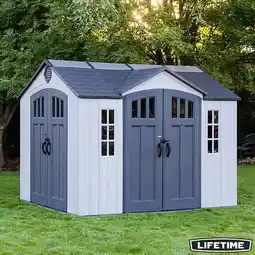 Costco Lifetime 10ft x 8ft (3 x 2.4m) Dual Entry Outdoor Storage Shed - Model 60467 offer
